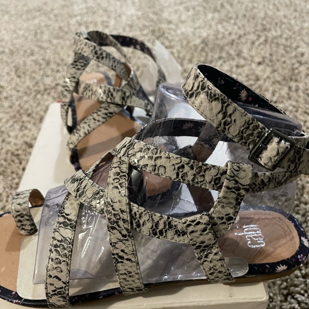 Sassy Cabi Snake printed Sandals